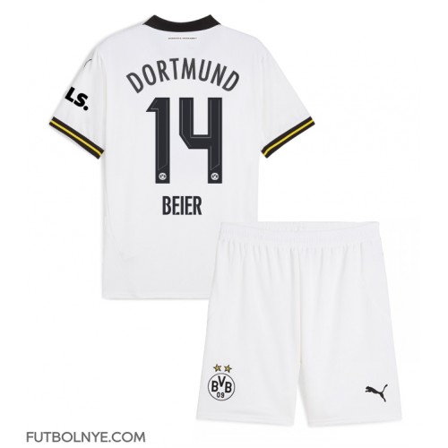 Camiseta Borussia Dortmund Maximilian Beier #14 Tercera Equipación para niños 2024-25 manga corta (+ pantalones cortos)